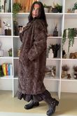 Paloma Dusk Premium Faux Fur Coat Chocolate /20=